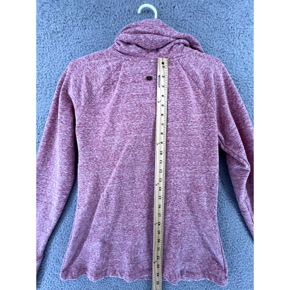 ATHLETA Women Cowl Funnel Neck Pullover Sweatshirt Pink Heather Style 929690 - Picture 14 of 15
